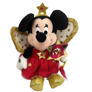 Disney Minnie Mouse RARE Fairy Stuffed Animal Plush Disney London France